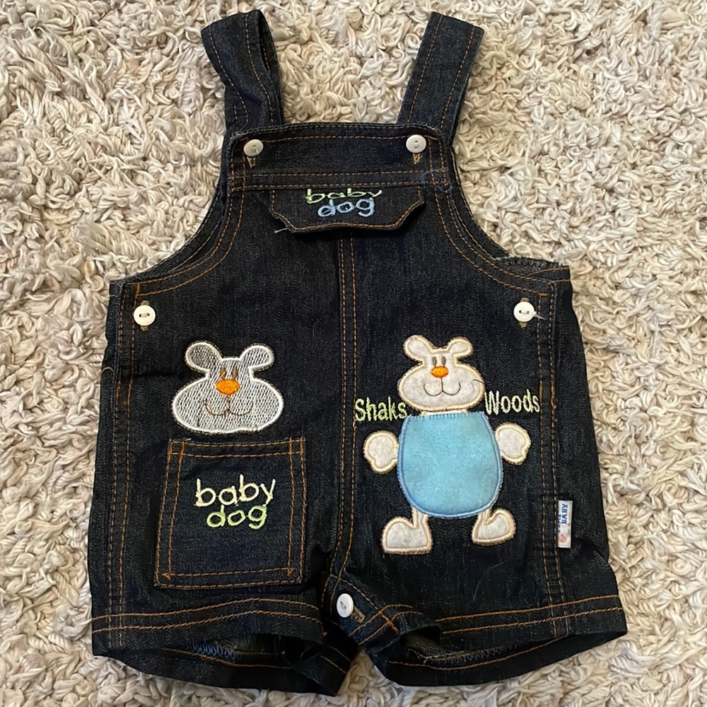Vintage Play Baby Baby Dog Shortalls